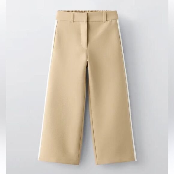Zara Girls Tan Trousers/Pants(Size 11-12yrs) - Picture 1 of 8